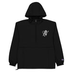 IV LEAGUE X Champion Half-Zip Windbreaker (White Logo)