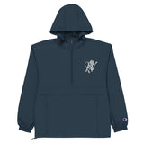 IV LEAGUE X Champion Half-Zip Windbreaker (White Logo)